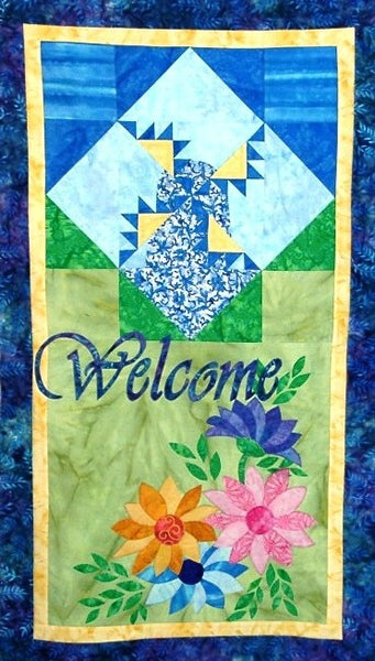 Kansas Sunflower & Windmill Welcome Banner MGD-101e - Downloadable Pattern