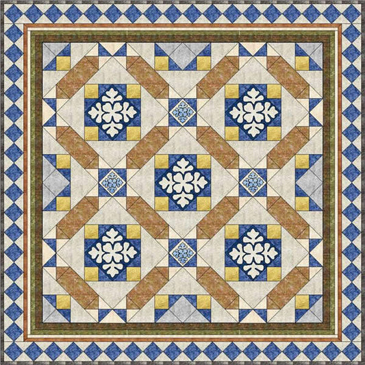 Market Place Mosaic Quilt MGD-105e - Downloadable Pattern