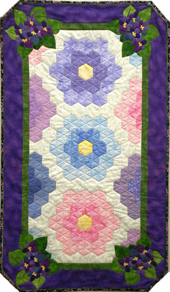February Violets Quilt MGD-208e - Downloadable Pattern