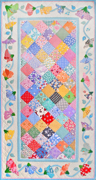 April Sweet Peas Quilt Pattern MGD-409 - Paper Pattern