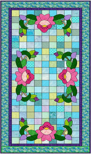 July Water Lily Quilt Pattern MGD-708 - Paper Pattern