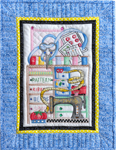 My Sewing Room Wall Hanging MMD2-S539e - Downloadable Pattern