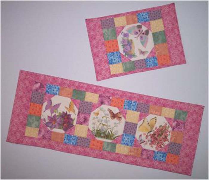 Panel Placemats & Table Runner Quilt Pattern NDD-113 - Paper Pattern
