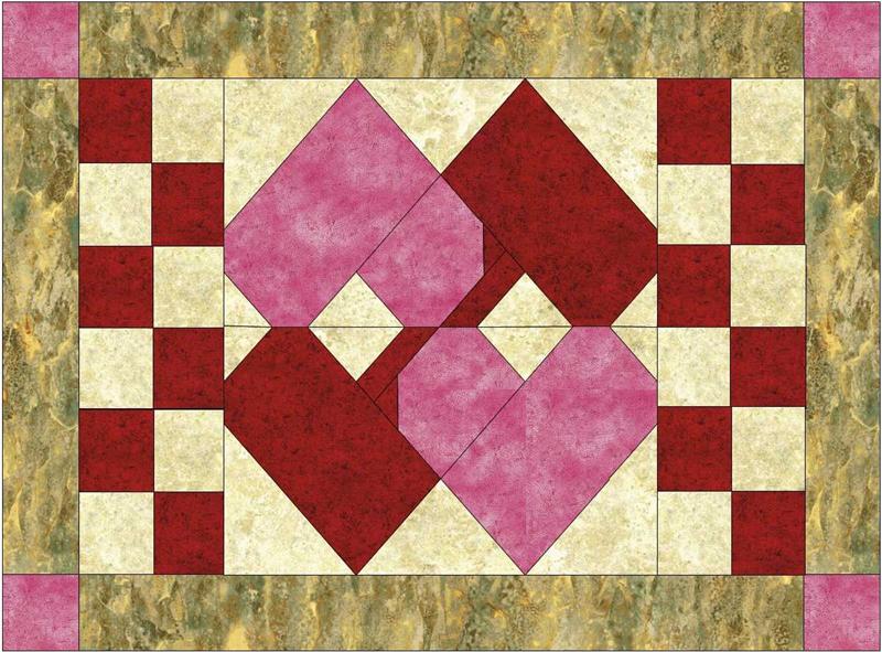 February Love Placemats NDD-123e - Downloadable Pattern