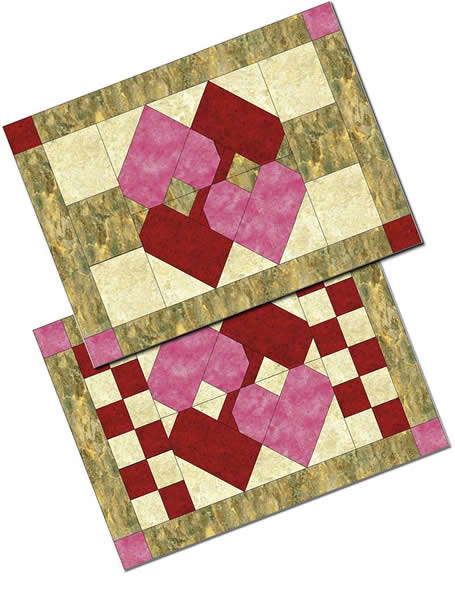 February Love Placemats NDD-123e - Downloadable Pattern