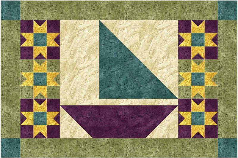 August Sailing Placemats NDD-129e - Downloadable Pattern