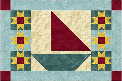 August Sailing Placemats NDD-129e - Downloadable Pattern