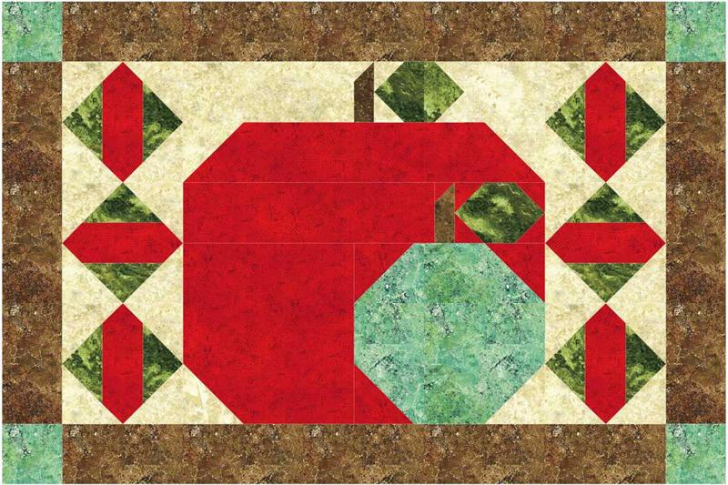 September Apples Placemats Pattern NDD-130 - Paper Pattern