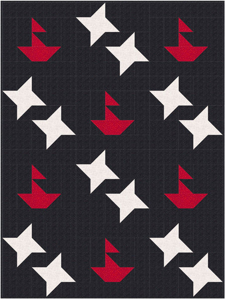 Sailing Under the Stars Quilt Pattern NDD-194 - Paper Pattern