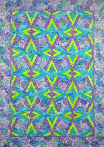 Double Diamond Quilt Pattern NJD-101 - Paper Pattern