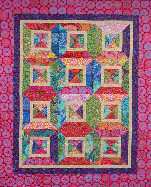 Ring Around the Rosies Quilt NJD-105e - Downloadable Pattern