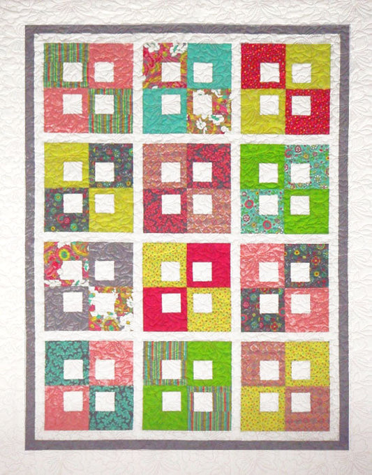 City Windows Quilt Pattern NJD-107 - Paper Pattern