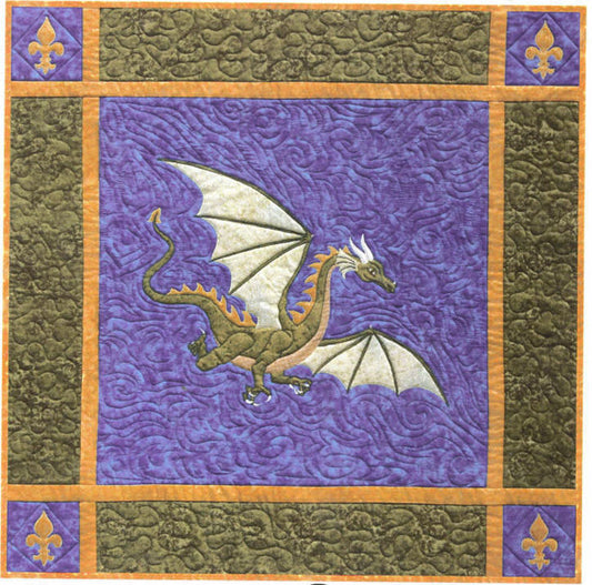 Dragon on the Wind Wall Hanging Pattern NS-25 - Paper Pattern