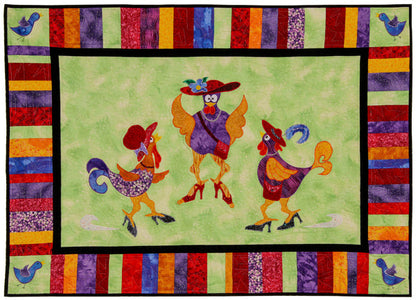 Hens on Heels Quilt NS-5e - Downloadable Pattern