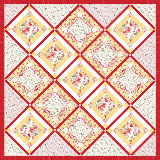 Nested 9-Patch Quilt Pattern NZP-Q004 - Paper Pattern