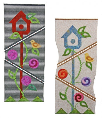 The Presto Links Birdhouse Wall Quilt PAD-132e - Downloadable Pattern