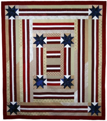 Stars and Stripes Quilt PAD-134e - Downloadable Pattern