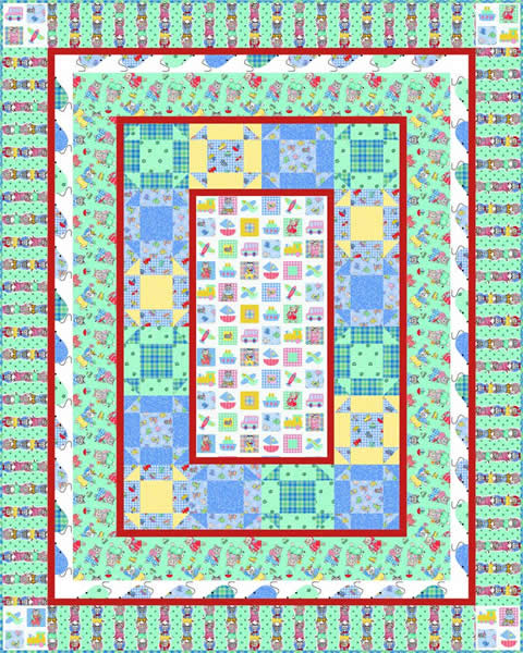 Cat & Mouse Game Quilt PC-105e - Downloadable Pattern