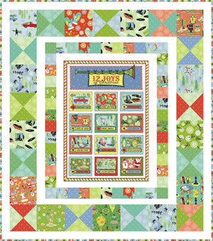 Retro Christmas Quilt Pattern PC-107 - Paper Pattern