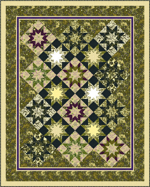 Tapestry Stars Quilt Pattern PC-109 - Paper Pattern