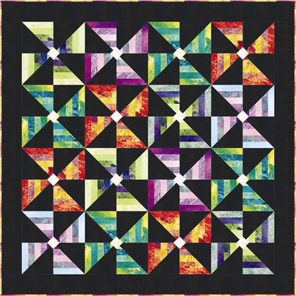 Poppin' Pinwheels Quilt Pattern PC-118 - Paper Pattern