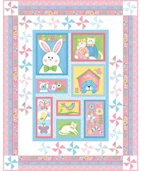 Bunny Patch Trio Quilt Pattern PC-123 - Paper Pattern