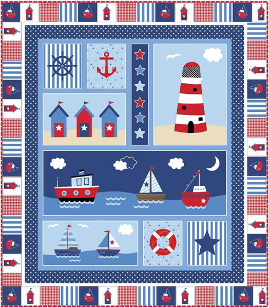 By the Sea Quilt Set PC-137e - Downloadable Pattern