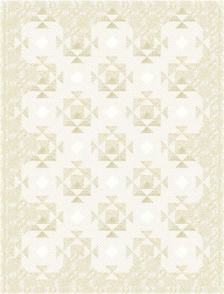 White Lace & Promises Quilt PC-140e - Downloadable Pattern
