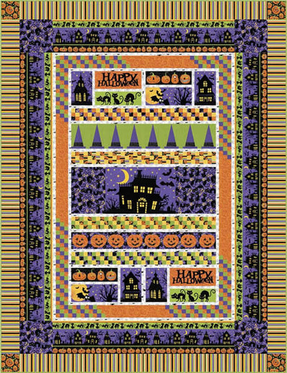 Happy Halloween Quilt Pattern PC-143 - Paper Pattern