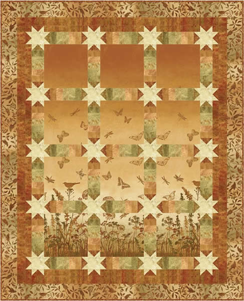 Meadow Stars Quilt Pattern PC-151 - Paper Pattern
