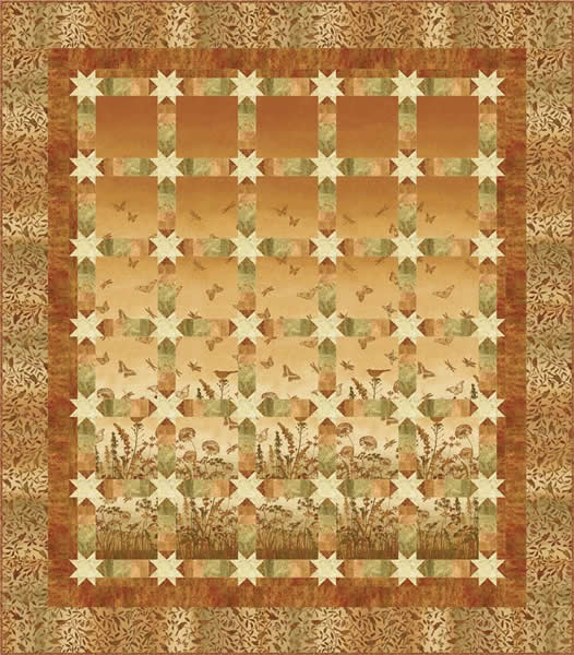 Meadow Stars Quilt PC-151e - Downloadable Pattern