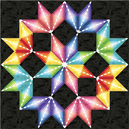 Colorburst Quilt Pattern PC-161 - Paper Pattern