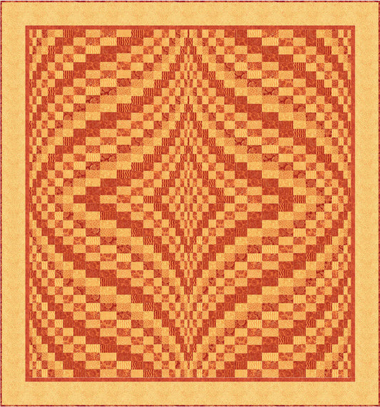 Heat Wave Quilt Pattern PC-169 - Paper Pattern