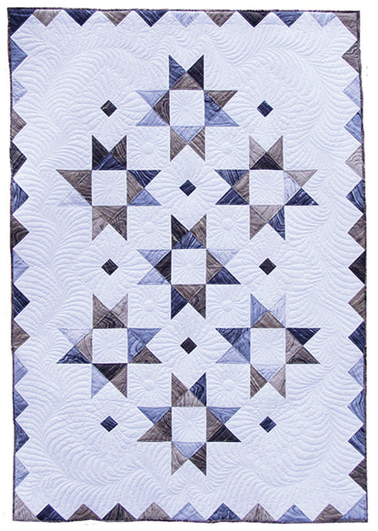 Charming Stars Quilt Pattern PC-173 - Paper Pattern