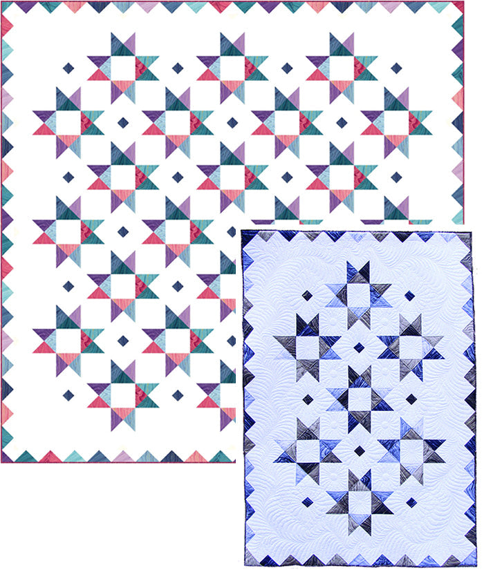 Charming Stars Quilt PC-173e - Downloadable Pattern