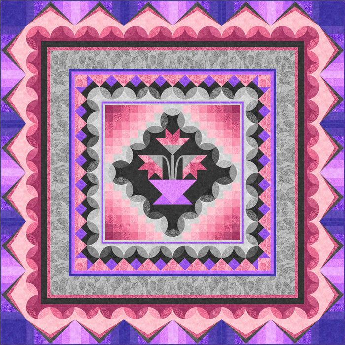 Ambience Medallion Quilt Pattern PC-180 - Paper Pattern