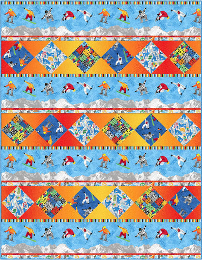 Boxes & Rails Quilt Pattern PC-182 - Paper Pattern