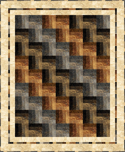 Strip-Easy Rail Fence Quilt Pattern PC-187 - Paper Pattern