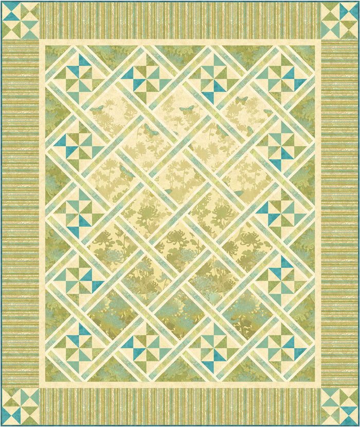 Butterfly Lattice Quilt Pattern PC-198 - Paper Pattern