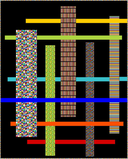 Strips & Bars Quilt PC-200e - Downloadable Pattern
