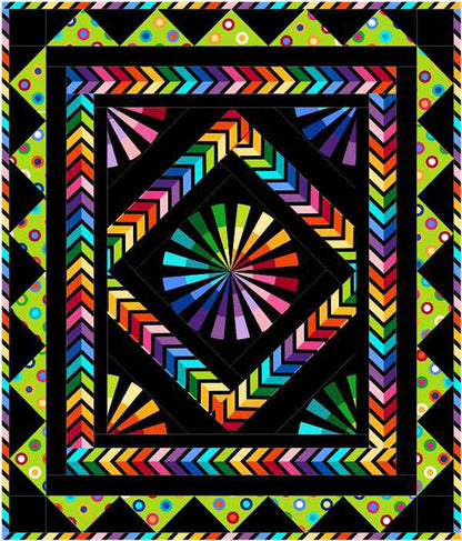 Psychedelic Spin Quilt PC-201e - Downloadable Pattern