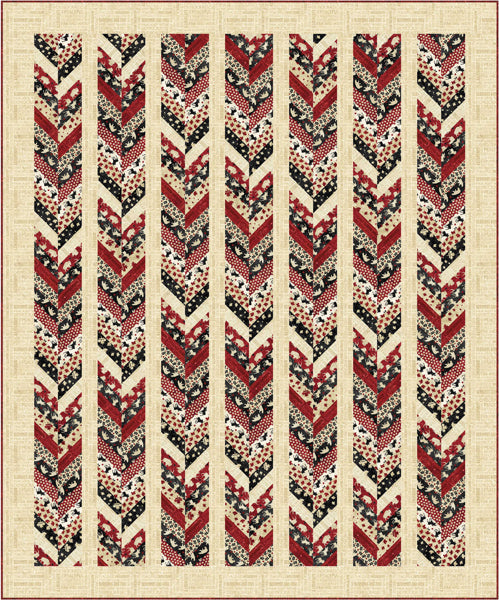 Oh Canada Chevron Quilt Pattern PC-214 - Paper Pattern