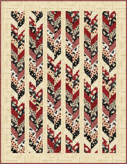Oh Canada Chevron Quilt Pattern PC-214 - Paper Pattern