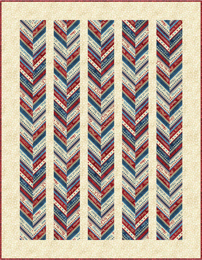 Stars & Stripes Chevrons PC-232 - Paper Pattern