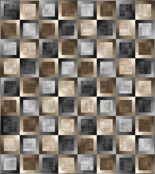 Shadow Squares Quilt Pattern PC-245 - Paper Pattern