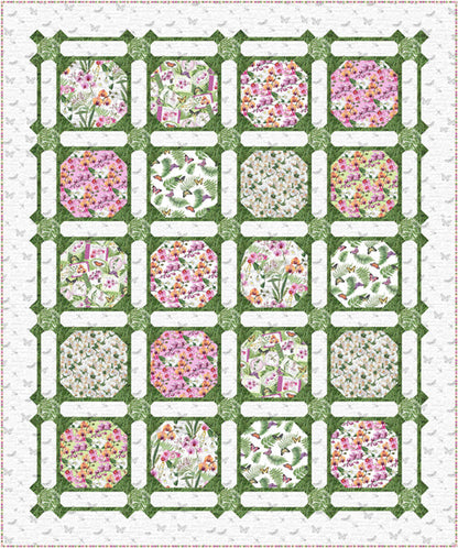 Garden Trellis Quilt PC-254e - Downloadable Pattern