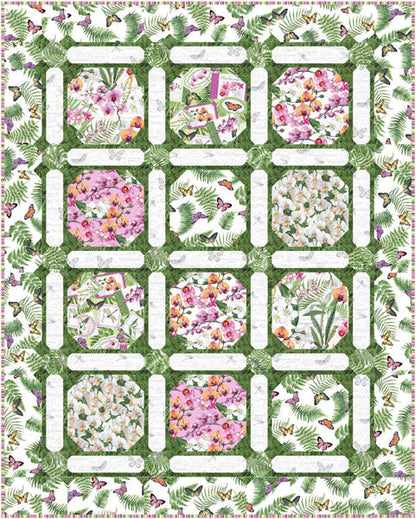 Garden Trellis Quilt PC-254e - Downloadable Pattern