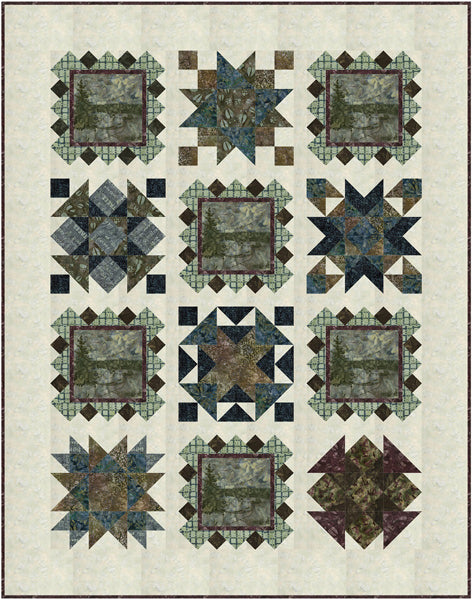 Cottage Sampler Quilt Pattern PC-266 - Paper Pattern