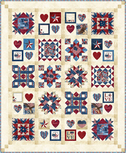 For The Brave Quilt Pattern PC-272 - Paper Pattern