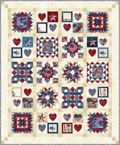 For The Brave Quilt PC-272e - Downloadable Pattern